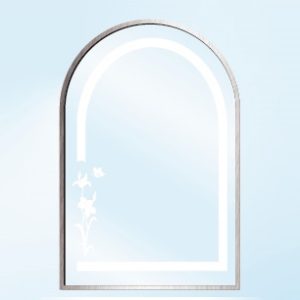 Gương đèn LED Hình Cong giá rẻ - Hoa văn - Kích thước 50x70