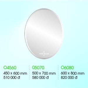 Gương Oval Trơn Cao Cấp