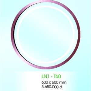 Gương đèn LED Tròn khung viền nhôm - Kích thước D60