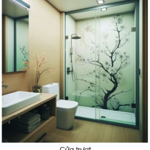 Phòng tắm kính – Cửa trượt