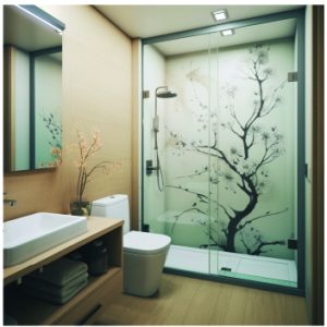 Phòng tắm kính – Cửa trượt
