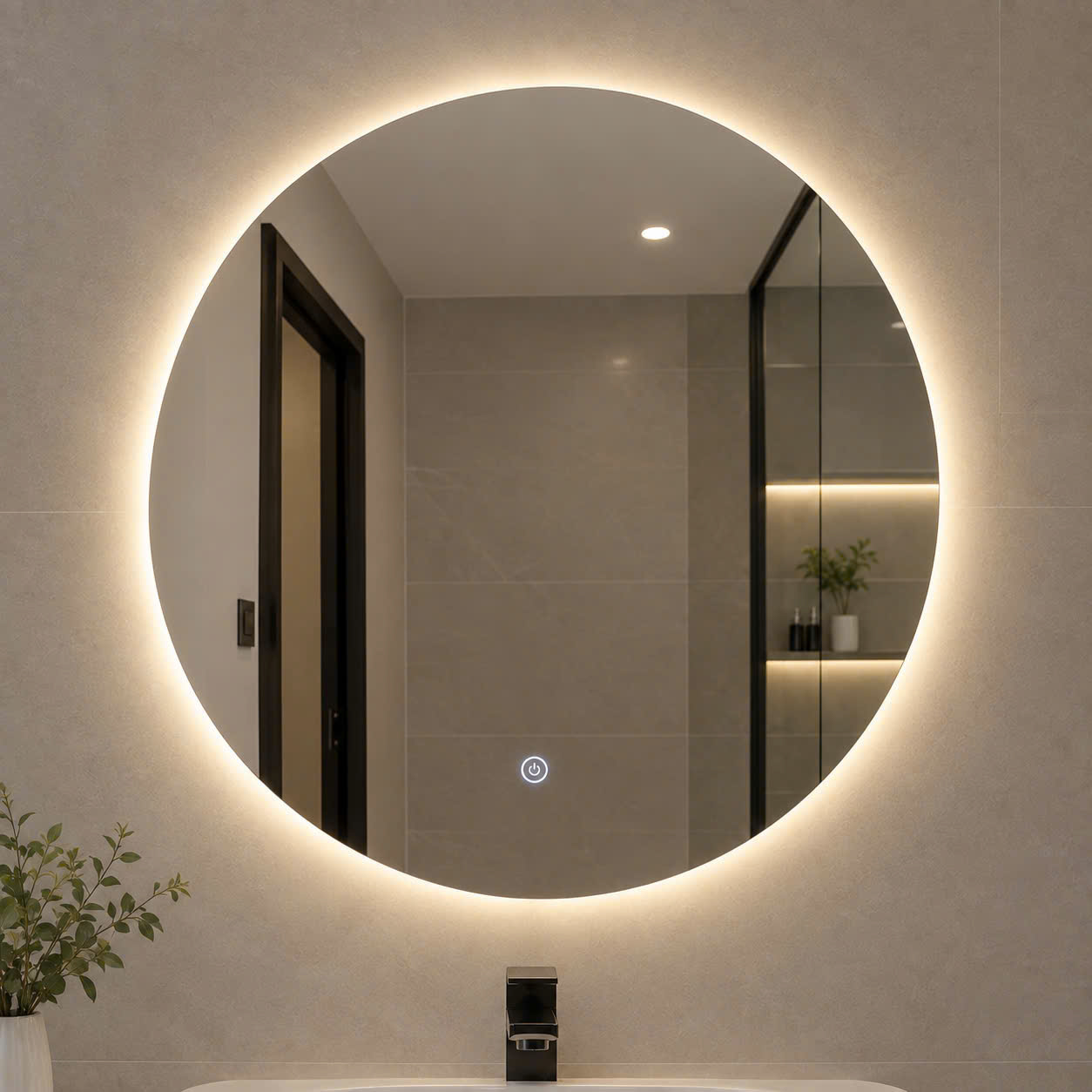 Gương đèn LED Hình Tròn giá rẻ - Kích thước D60