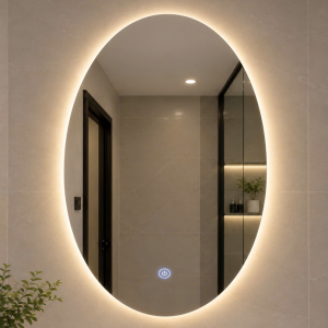 Gương đèn LED Oval giá rẻ - Kích thước 50x70
